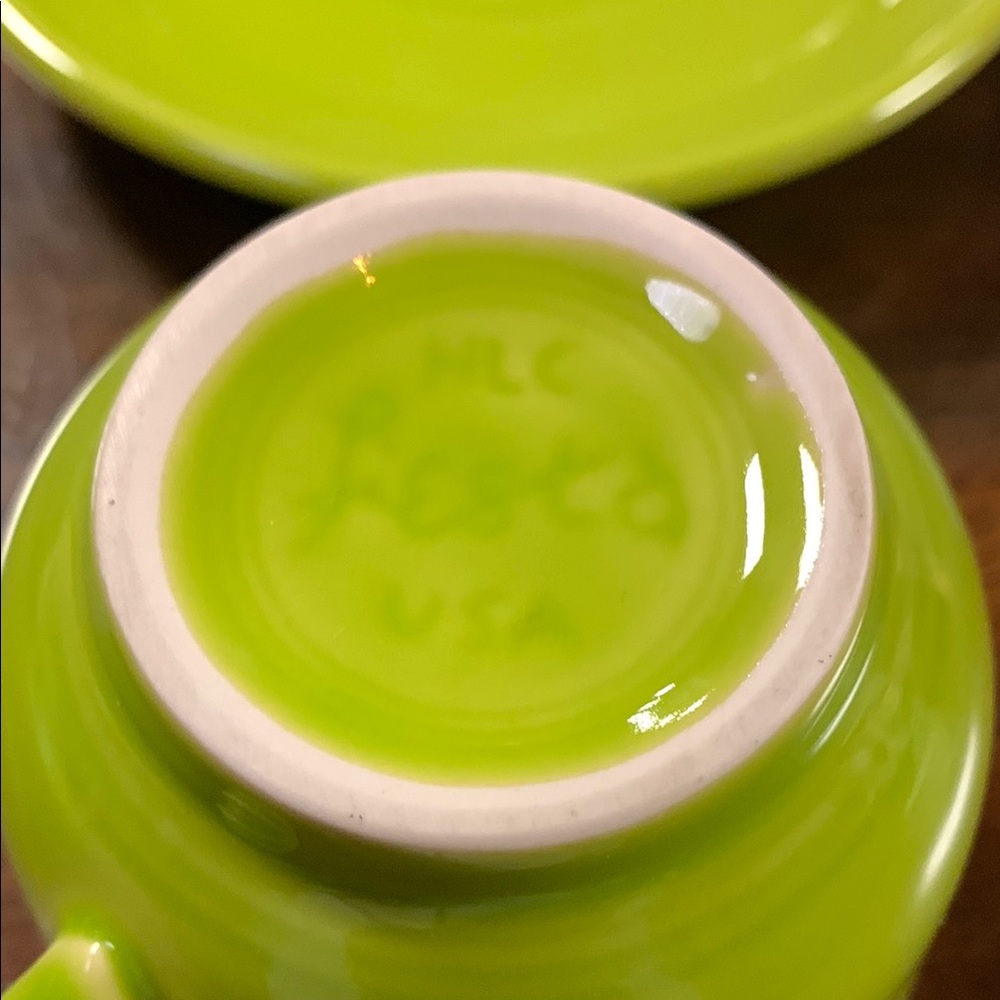 Fiesta Limegrass (Retired Color) Cup & Saucer - Picture 3 of 4